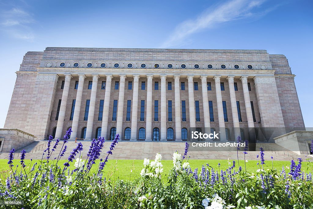 La Casa del Parlamento en Helsinki - Foto de stock de Casa del Parlamento - Helsinki libre de derechos