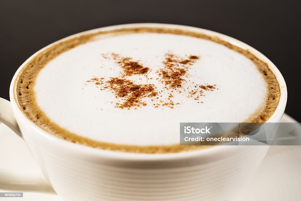 Cappuccino caffè con arte - Foto stock royalty-free di Bevanda analcolica