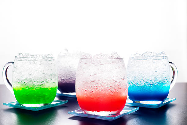Colorful Italian Sodas stock photo