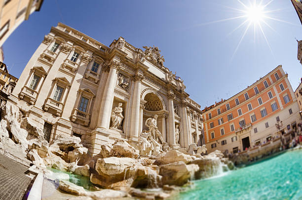 istock Trevi fountain on a sunny day 181057428