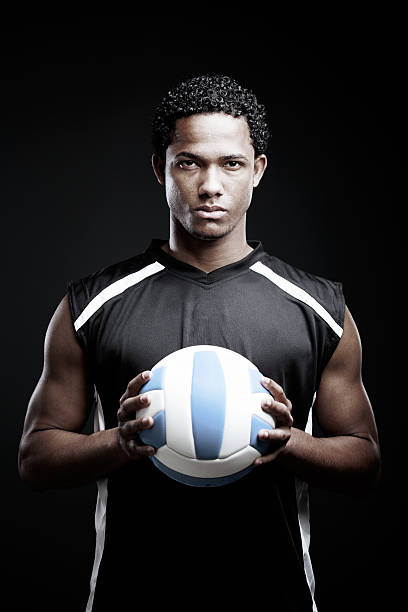 Volleyball player portrait looking at camera.