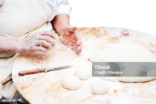 Woman Kneading Doughpastry Stock Photo - Download Image Now - Dough, Baked, Sponge Cake