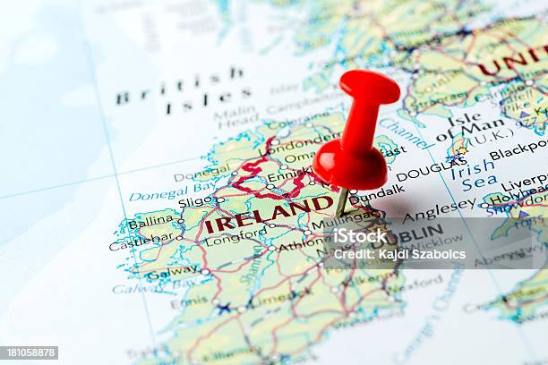 Map Ireland Stock Photo - Download Image Now - Map, Republic of Ireland, Travel