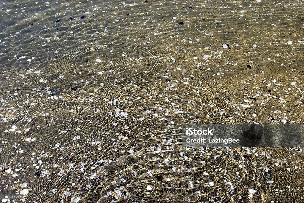 Ondas de agua en el mar (fondo) - Foto de stock de Arena libre de derechos