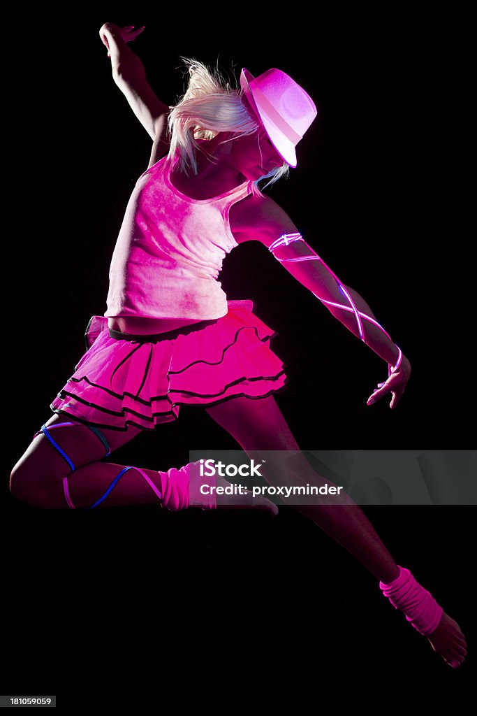 Dançarino de luz negra - Royalty-free 20-29 Anos Foto de stock