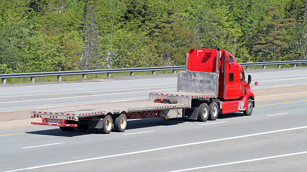 istock Semi Flatbed Truck 181059716
