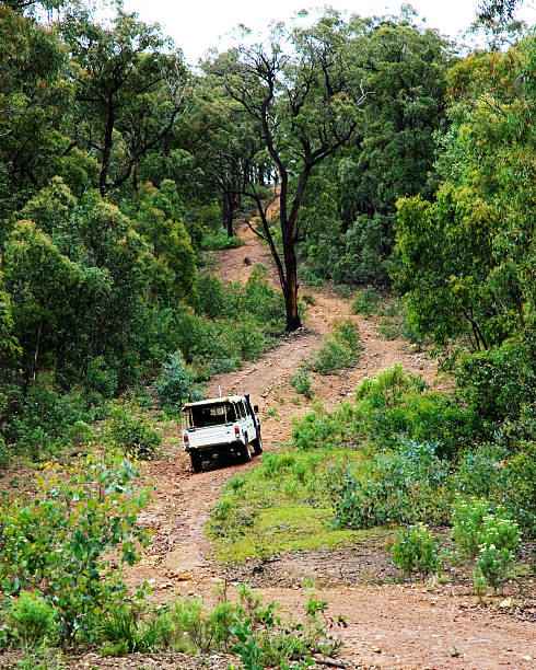istock 4WD struggling up an incline 181059898