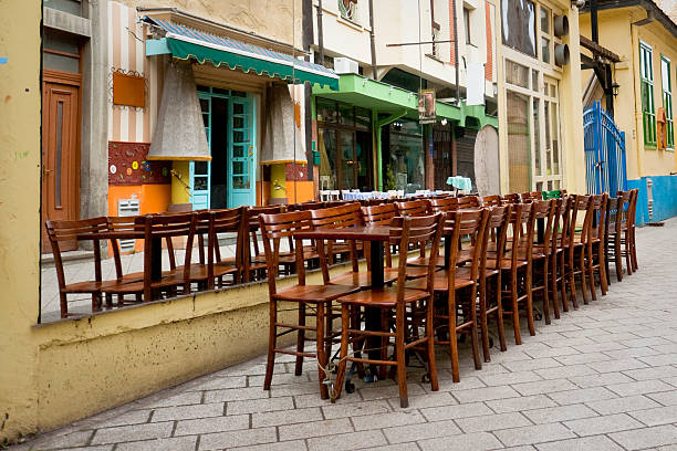 istock wooden chairs and table outdoors 181060041