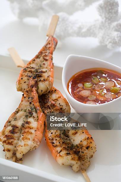 Grilled Shrimp Satay Stock Photo - Download Image Now - Satay, Shrimp - Seafood, Appetizer