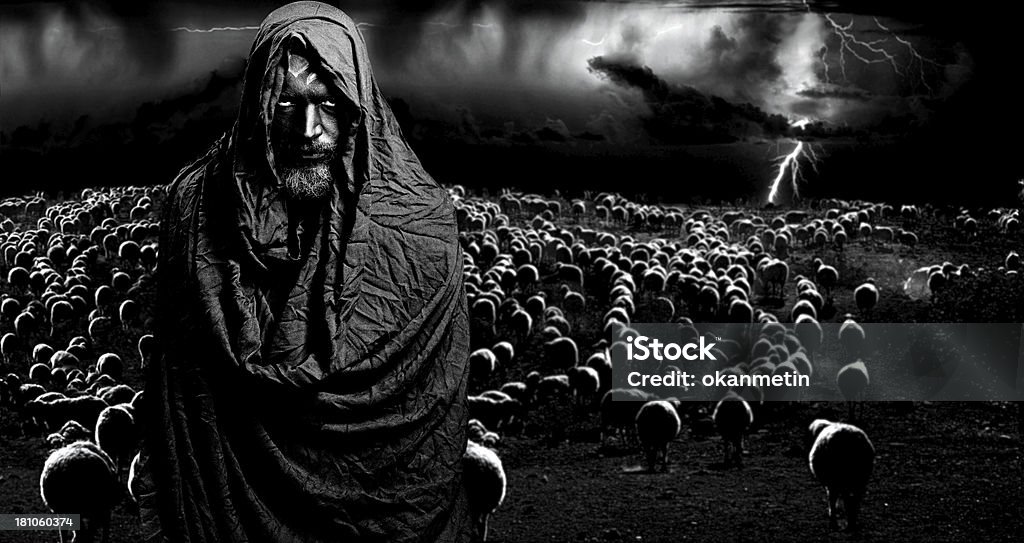 Shepherd Shepherd of the dark world (digital composite) Shepherd Stock Photo