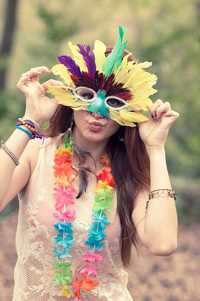 istock Young beauty woman with mask 181060431