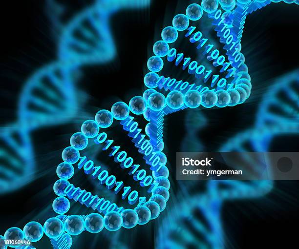 Digital Stock Photo - Download Image Now - DNA, Data, Digitally Generated Image