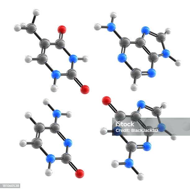 Dnamolekülen Stockfoto und mehr Bilder von Adenin - Adenin, Atom, Biologie