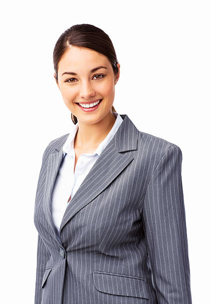 istock Young Businesswoman Smiling - Isolated 181061038