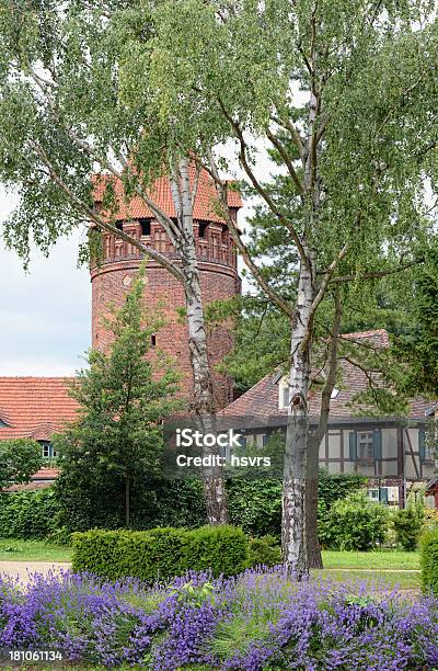 Старый Тюрьме Башня На Город Стены Tangermünde — стоковые фотографии и другие картинки Архитектура