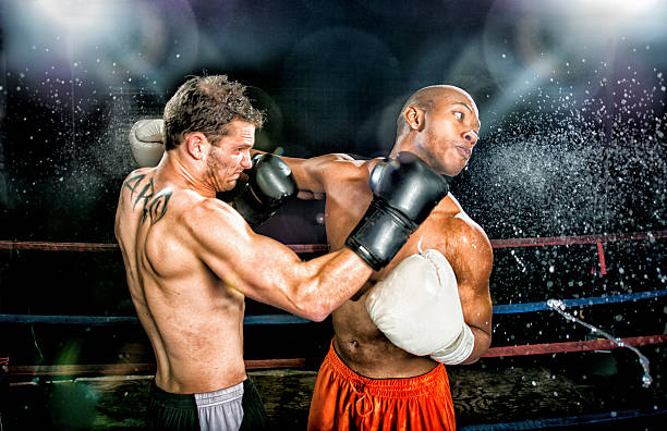 Boxing Match stock photo