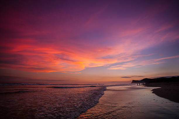 A beautiful June sunset on a beach in Rivas county, Nicaragua, Central America.