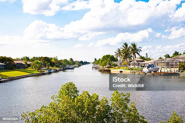 Canale In Florida - Fotografie stock e altre immagini di Cape Coral - Cape Coral, Florida - Stati Uniti, Homestead