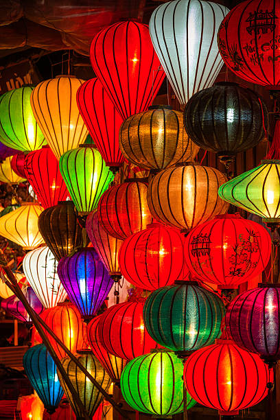 istock Colorful Silk Lanterns in Asia 181061565