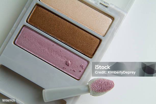 Eyeshadow With Applicator Stock Photo - Download Image Now - Applying, Artist, Artist's Palette