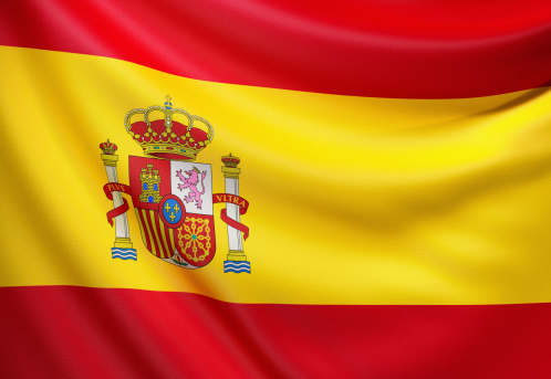 Flag of the Kingdom of Spain. 3d render.http://www.bjoernmeyer.de/bilder/flag_lightbox1.jpg