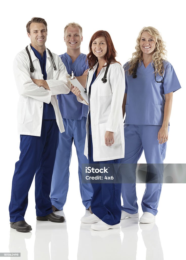 Sorridere i professionisti del settore sanitario - Foto stock royalty-free di Sanità e medicina