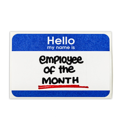 Employee of the Month name tag