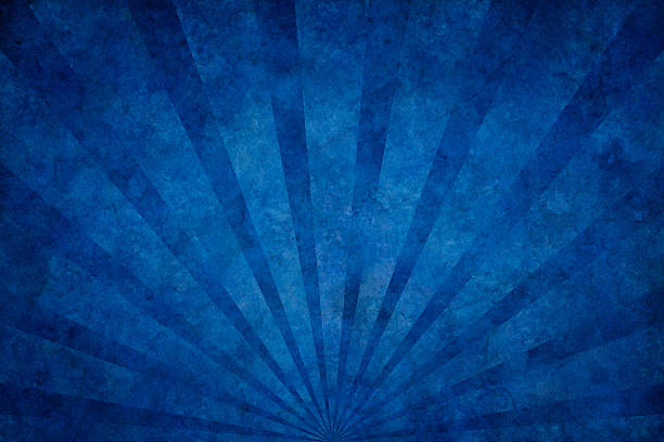 illustrazioni stock, clip art, cartoni animati e icone di tendenza di blu grunge texture con sunrays - pattern blue textured effect backgrounds