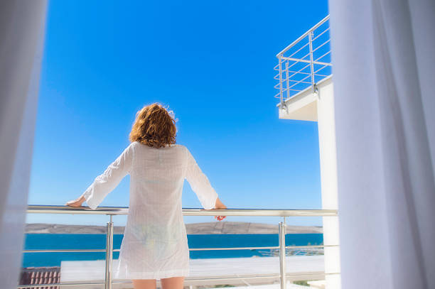 istock Vacation in Resort Hotel Room Balcony 181062723