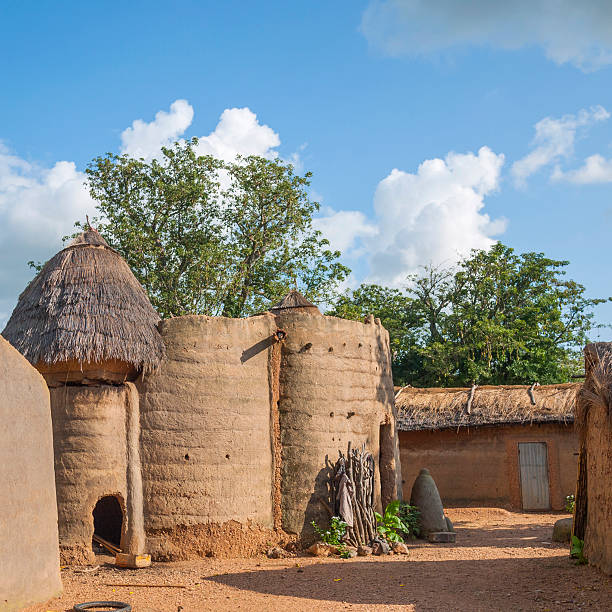 istock Traditional african houses. 181063009