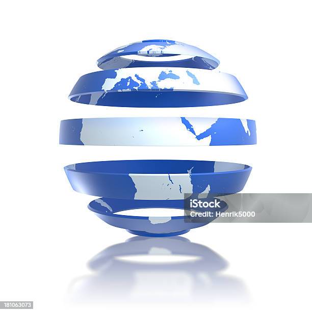 Conceito De Globo Do Mundo Earth Em Fitas Com Traçado De Recorte - Fotografias de stock e mais imagens de Abstrato