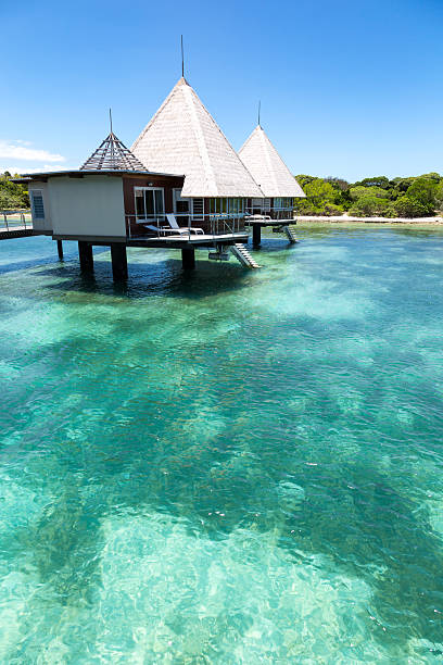 istock Tropical Paradise Luxury Over Water Bungalow Resort 181063335