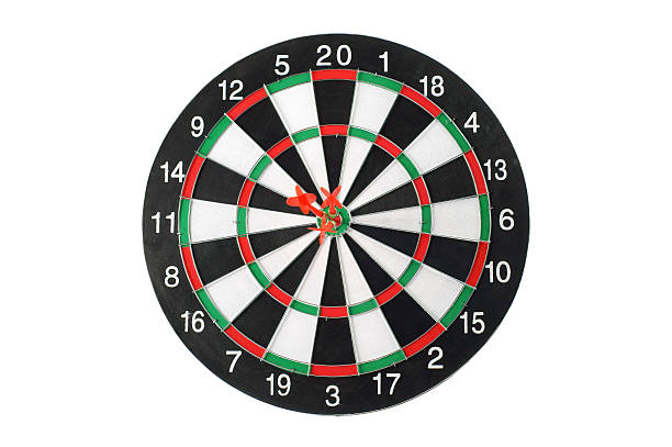 3 つの雄牛の目 - dartboard darts scoreboard leisure games ストックフォトと画像