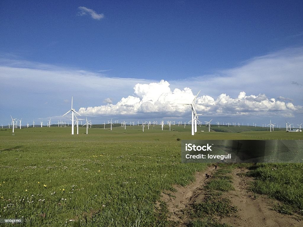 Windturbinen - Lizenzfrei Agrarbetrieb Stock-Foto