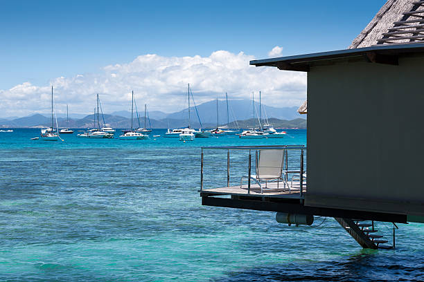 istock Tropical Paradise Luxury Over Water Bungalow Resort 181064698