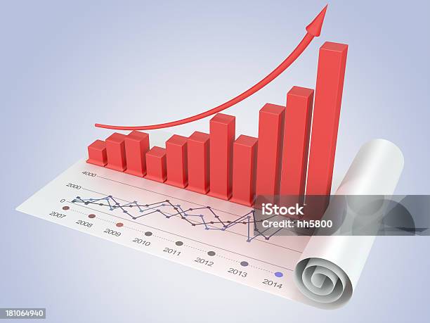 Foto de Negócios Dados Financeiros Gráficos E Organogramas Análise e mais fotos de stock de Abstrato