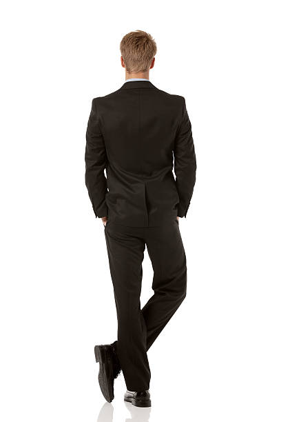 istock Rear view of a businessman standing 181064978