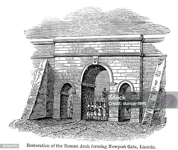 Ilustración de Roman Arco y más Vectores Libres de Derechos de Anticuado - Anticuado, Antigualla, Arco - Característica arquitectónica