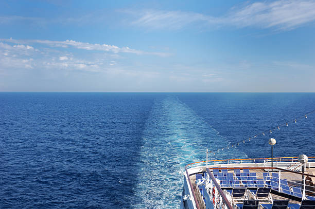 Horizon from Cruise Ship stock photo