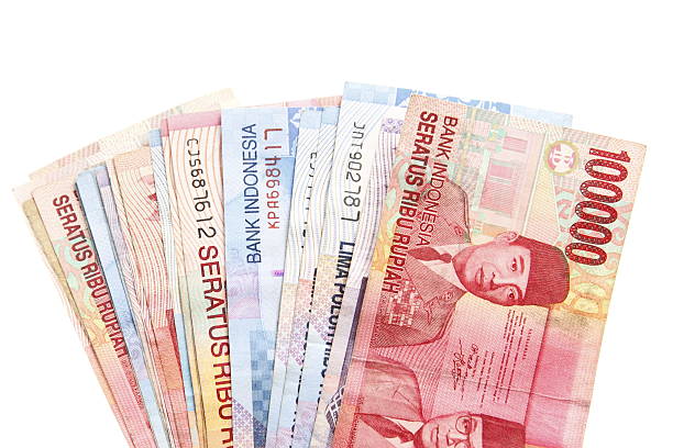 indonesische rupiah - indonesian currency stock-fotos und bilder