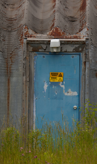 This is an entrance to an old abandoned bunker once used for atom splitting at a national labratory and nuclear accelarator. The lab still funciions but have moved on to different areas of the compound.