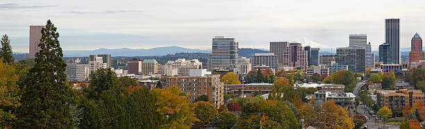 istock Portland Oregon Downtown Cityscape in Fall 181066174