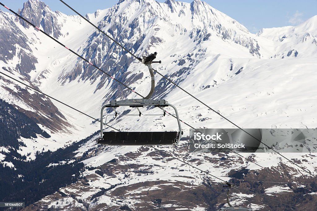 Teleférico de Ski - Foto de stock de Alpes europeus royalty-free