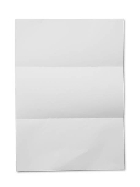 papel branco dobrado - blank message imagens e fotografias de stock
