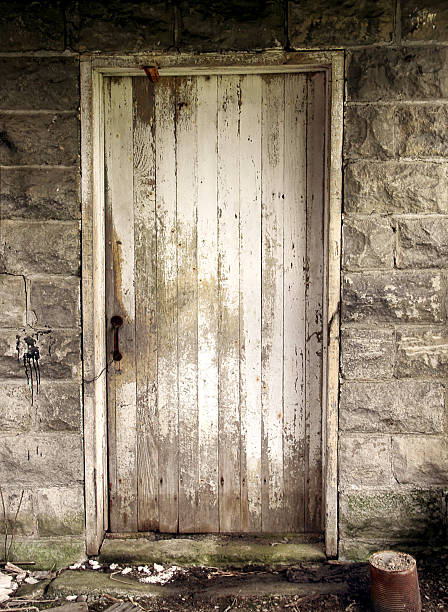 istock Door in Block House 181067160