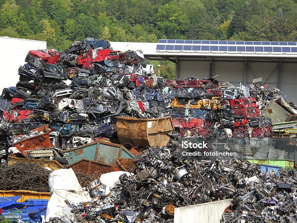 Auto-recycling - Lizenzfrei Container Stock-Foto