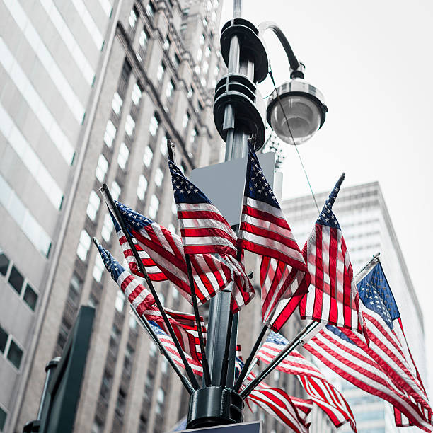 istock us flag for 4th of july on manhattan 181067772