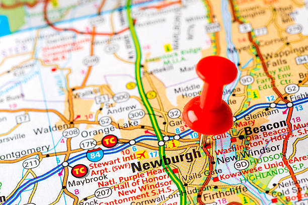 istock US capital cities on map series: Newburgh, NY 181068582