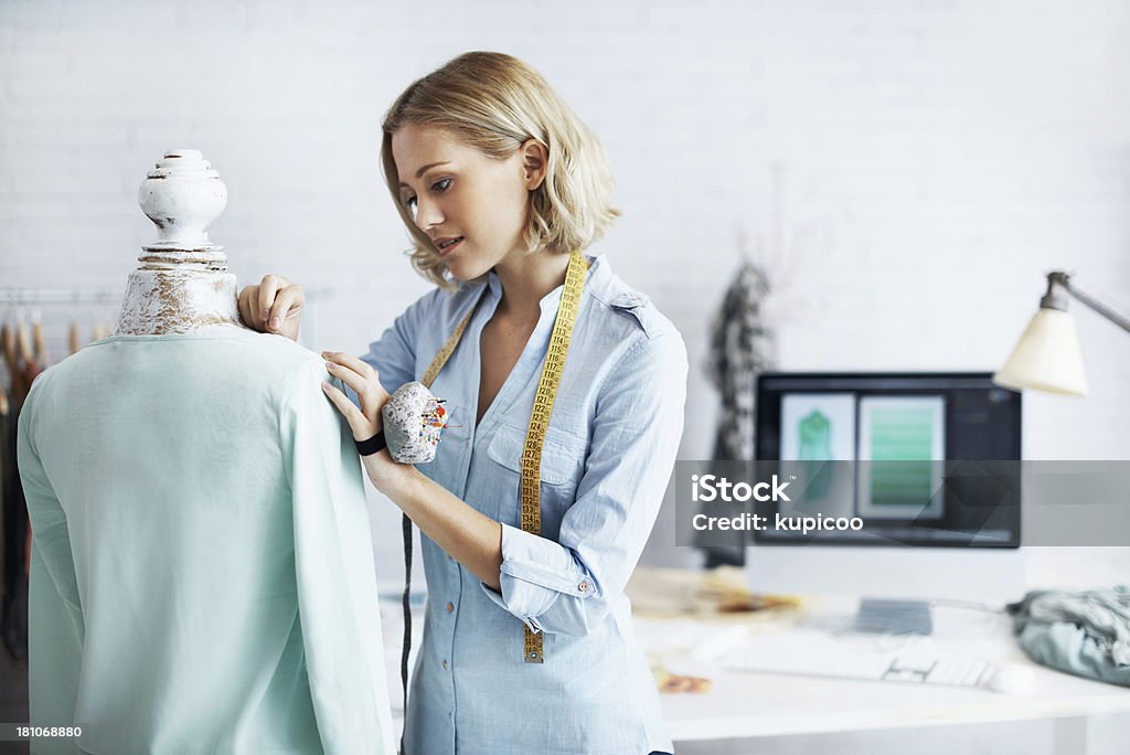 Hart arbeiten, um das top - Lizenzfrei Schneiderberuf Stock-Foto