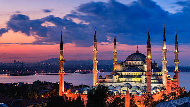 istock Sunrise over The Blue Mosque, Istanbul, Turkey 181069107